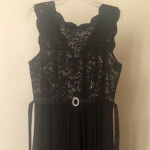 Long black party or event dress